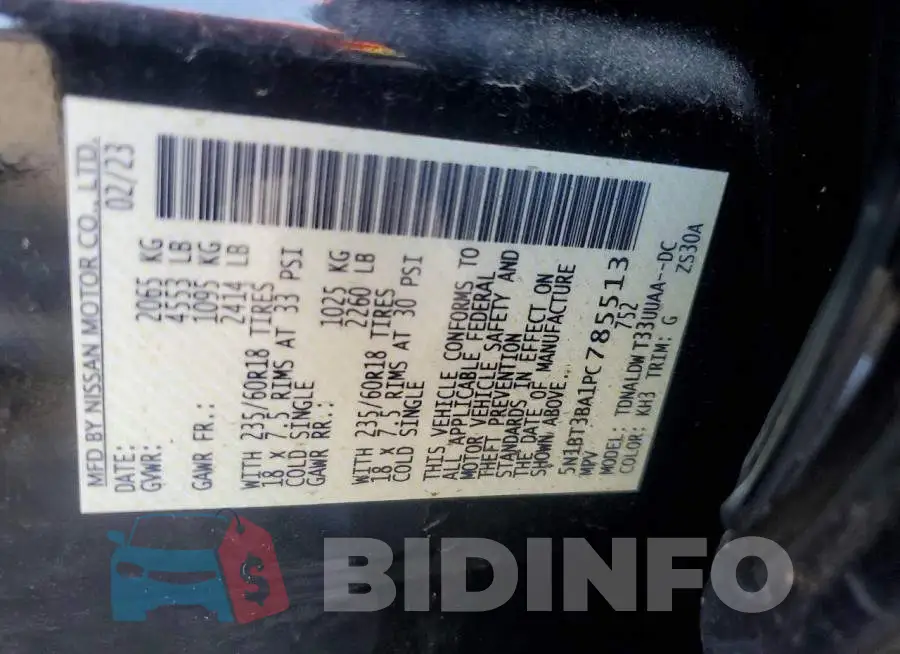 5N1BT3BA1PC785513 Photo# 13