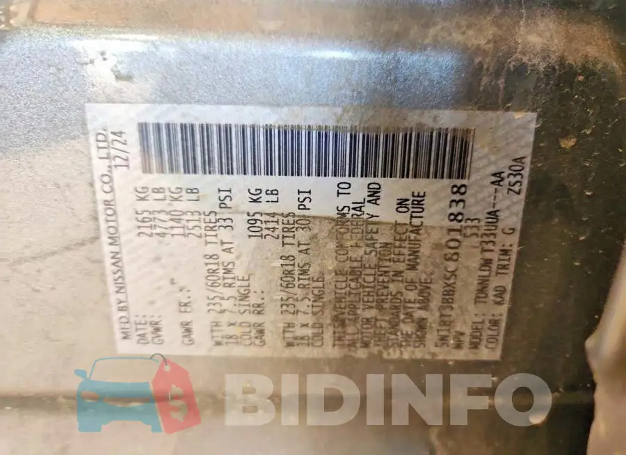 5N1BT3BBXSC801838 Photo# 14