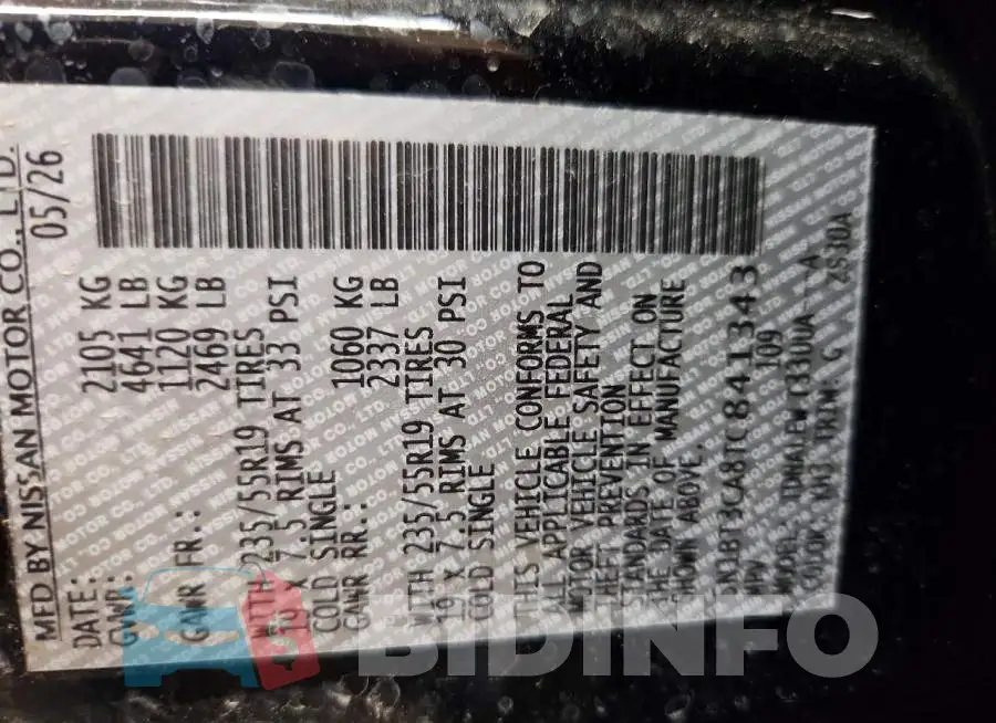 5N1BT3CA8TC841343 Photo# 14
