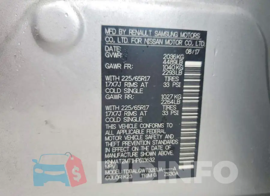 KNMAT2MT1HP613632 Photo# 12