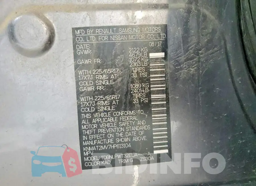 KNMAT2MV7HP613104 Photo# 13