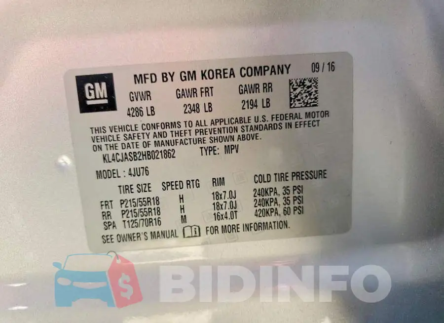 KL4CJASB2HB021862 Photo# 12