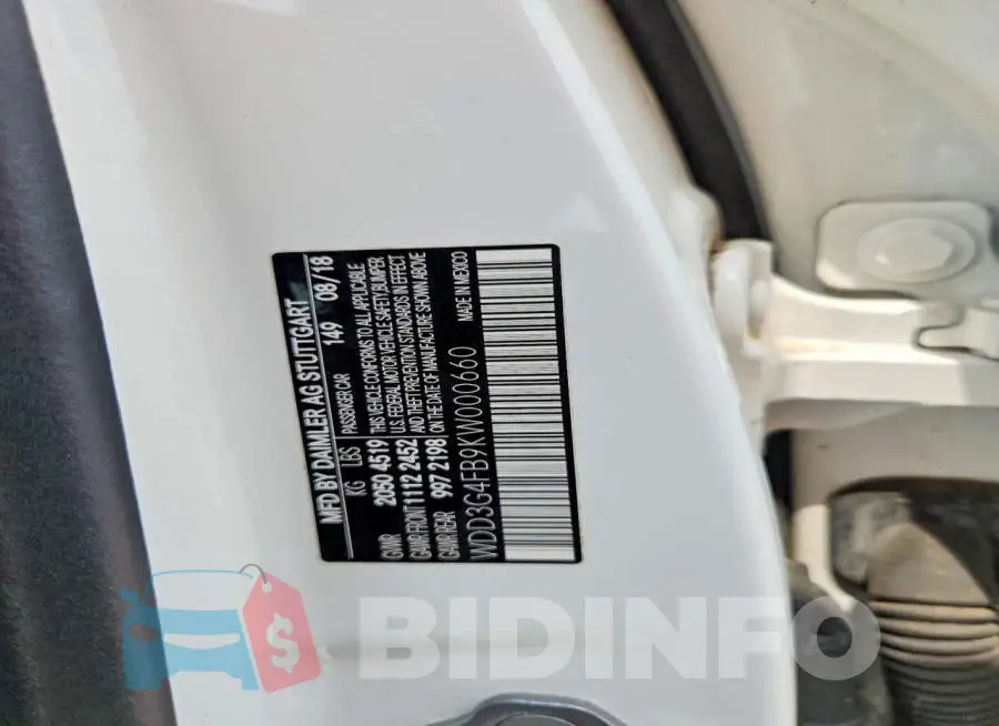 WDD3G4FB9KW000660 Photo# 12