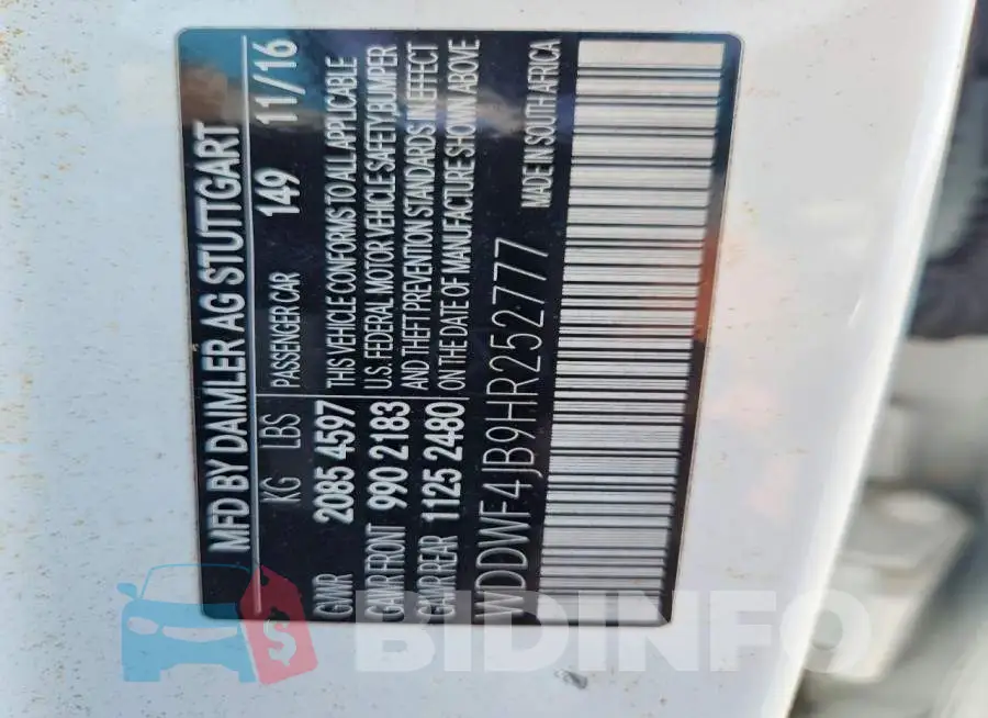 WDDWF4JB9HR252777 Photo# 12