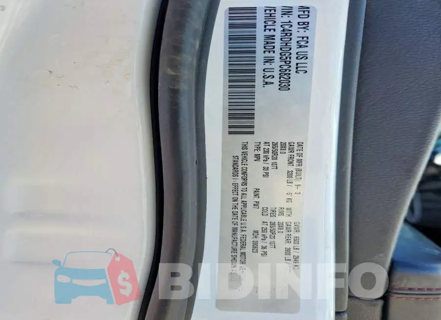 1C4RDHDG5PC682030 Photo# 14
