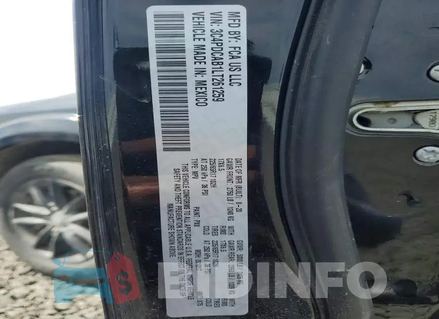 3C4PDCAB1LT261259 Photo# 13