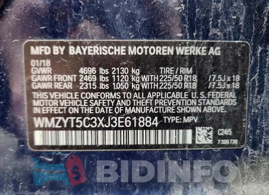 WMZYT5C3XJ3E61884 Photo# 14