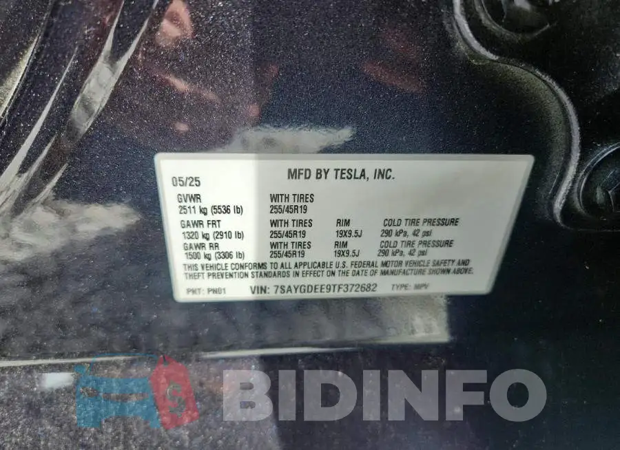 7SAYGDEE9TF372682 Photo# 12