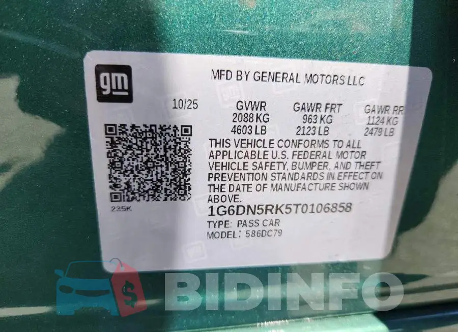 1G6DN5RK5T0106858 Photo# 13