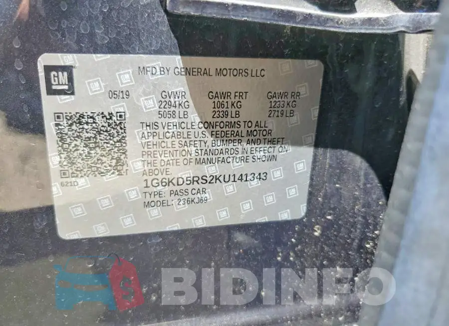 1G6KD5RS2KU141343 Photo# 12