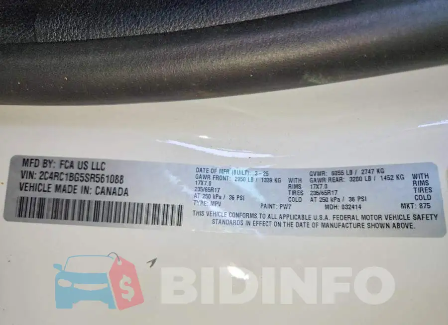 2C4RC1BG5SR561088 Photo# 13