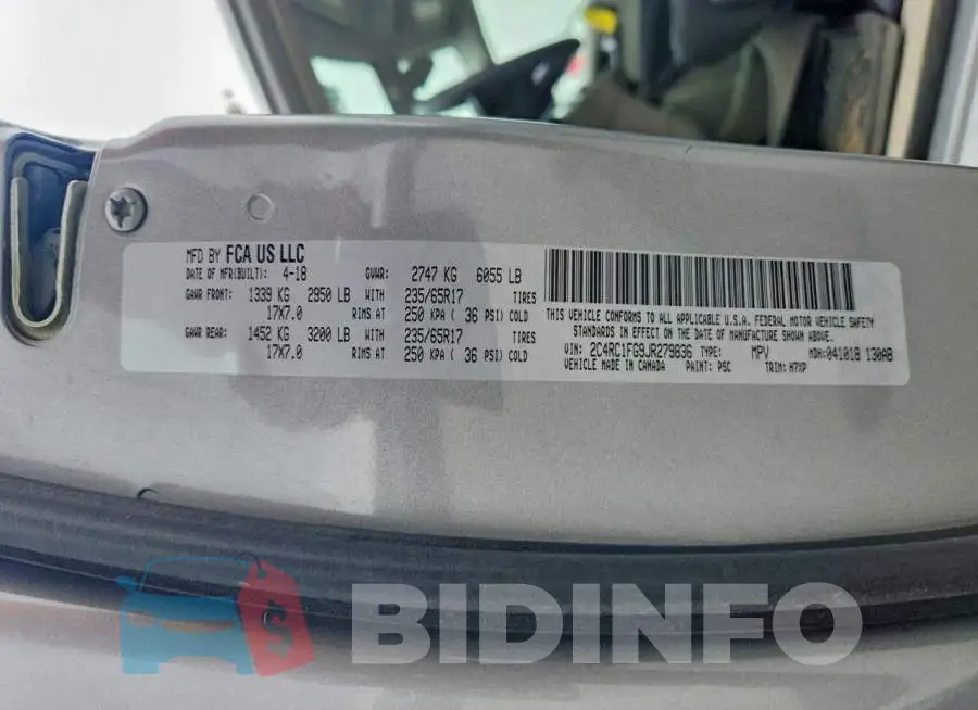 2C4RC1FG9JR279836 Photo# 14
