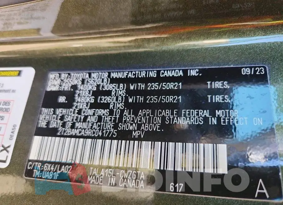 2T2BAMCA9RC041775 Photo# 13