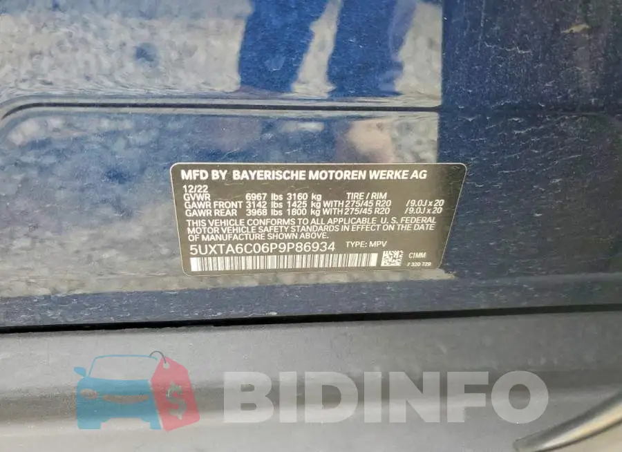 5UXTA6C06P9P86934 Photo# 13