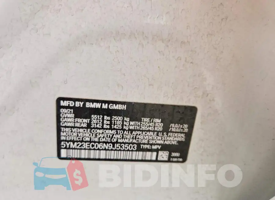 5YM23EC06N9J53503 Photo# 13