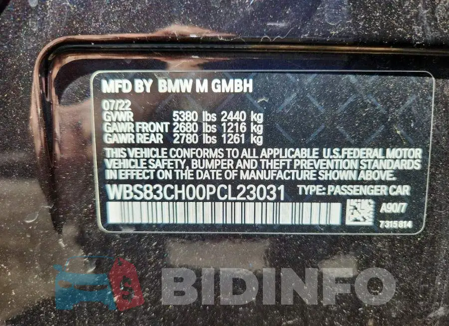 WBS83CH00PCL23031 Photo# 12