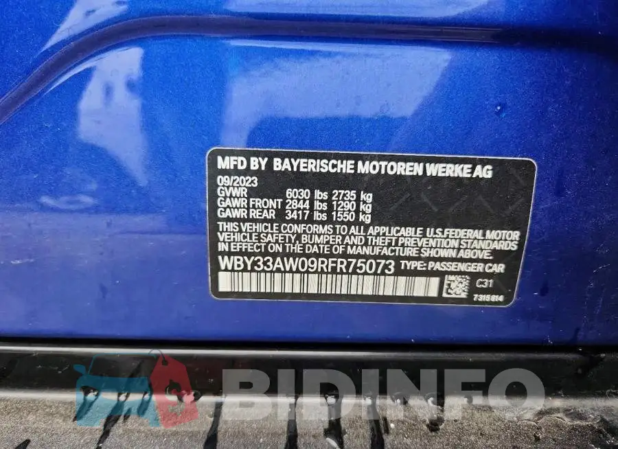 WBY33AW09RFR75073 Photo# 12