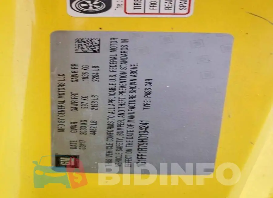 1G1FF1R79H0194241 Photo# 13