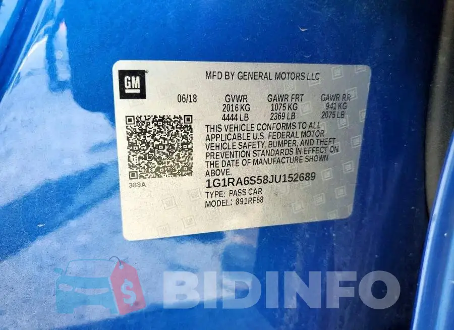 1G1RA6S58JU152689 Photo# 13