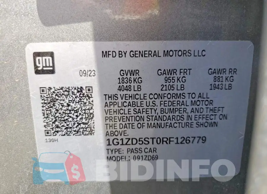 1G1ZD5ST0RF126779 Photo# 13