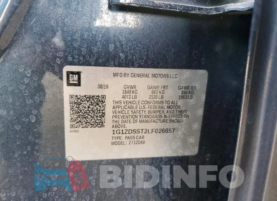 1G1ZD5ST2LF026657 Photo# 13