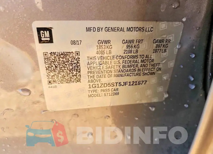 1G1ZD5ST5JF121677 Photo# 13