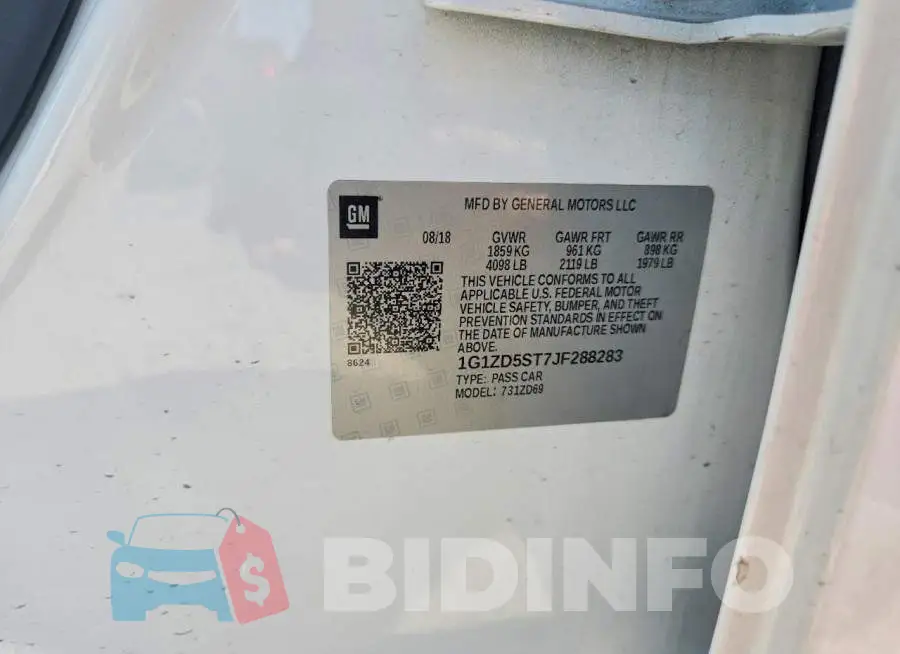 1G1ZD5ST7JF288283 Photo# 12