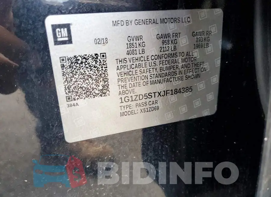 1G1ZD5STXJF184385 Photo# 12