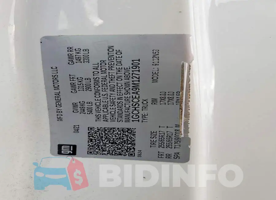 1GCHSCEA9M1271901 Photo# 12