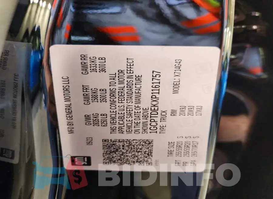 1GCPTDEKXP1161757 Photo# 13