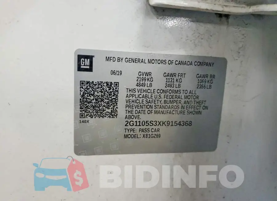 2G1105S3XK9154368 Photo# 12