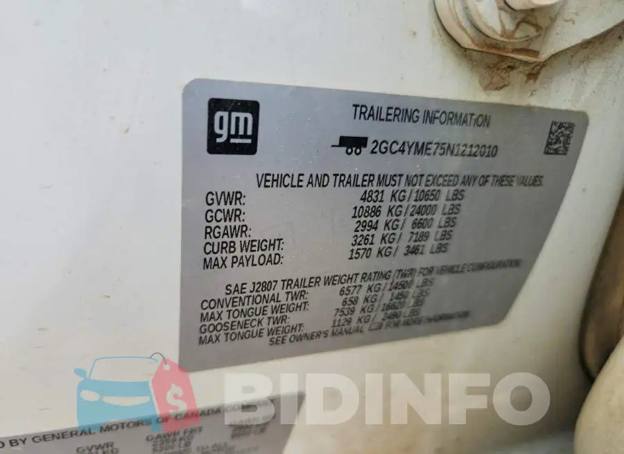 2GC4YME75N1212010 Photo# 13