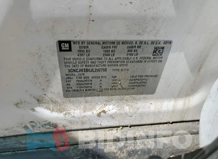 3GNCJNSB6JL299768 Photo# 13