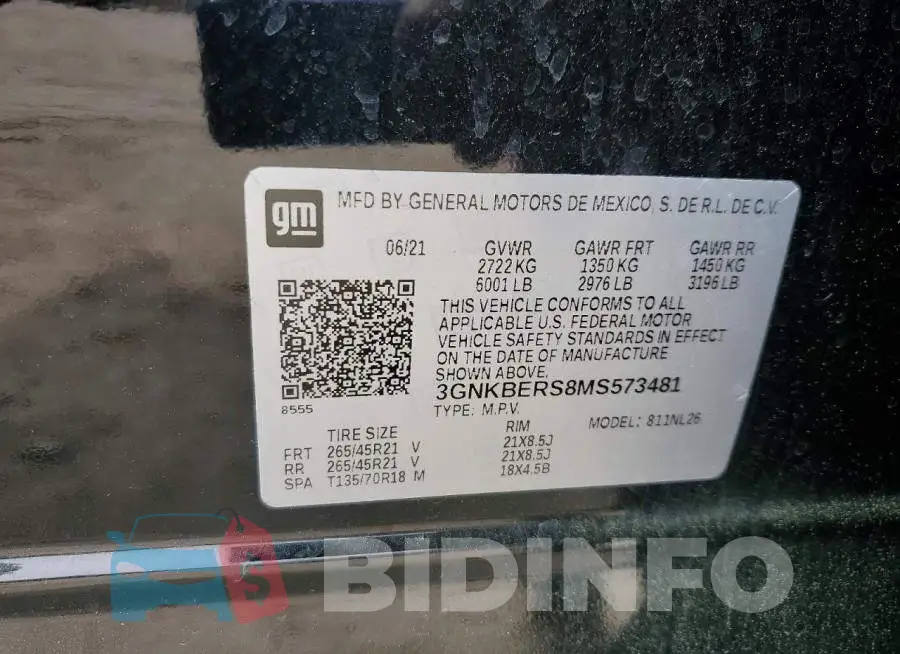 3GNKBERS8MS573481 Photo# 13