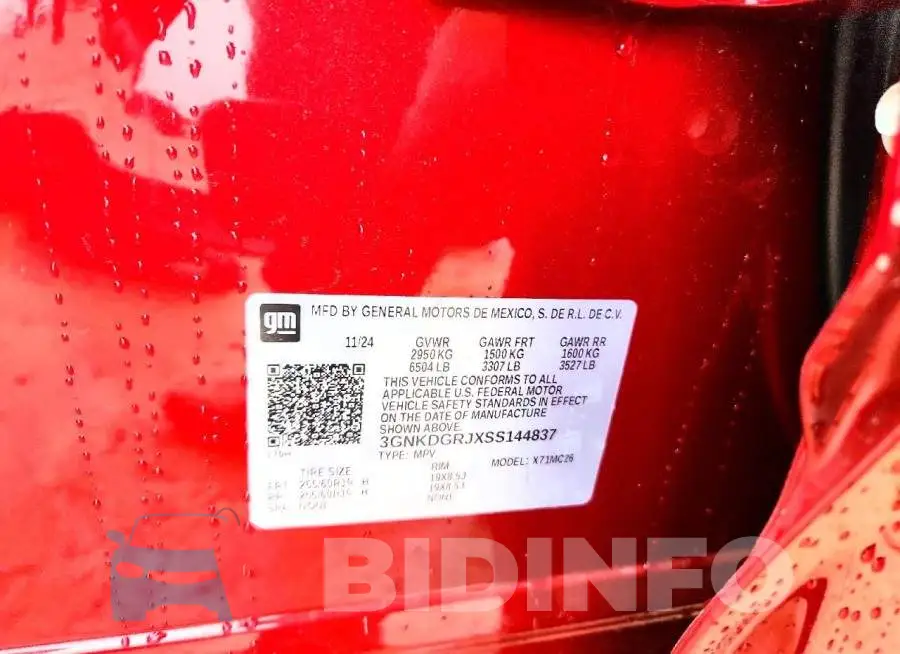 3GNKDGRJXSS144837 Photo# 12