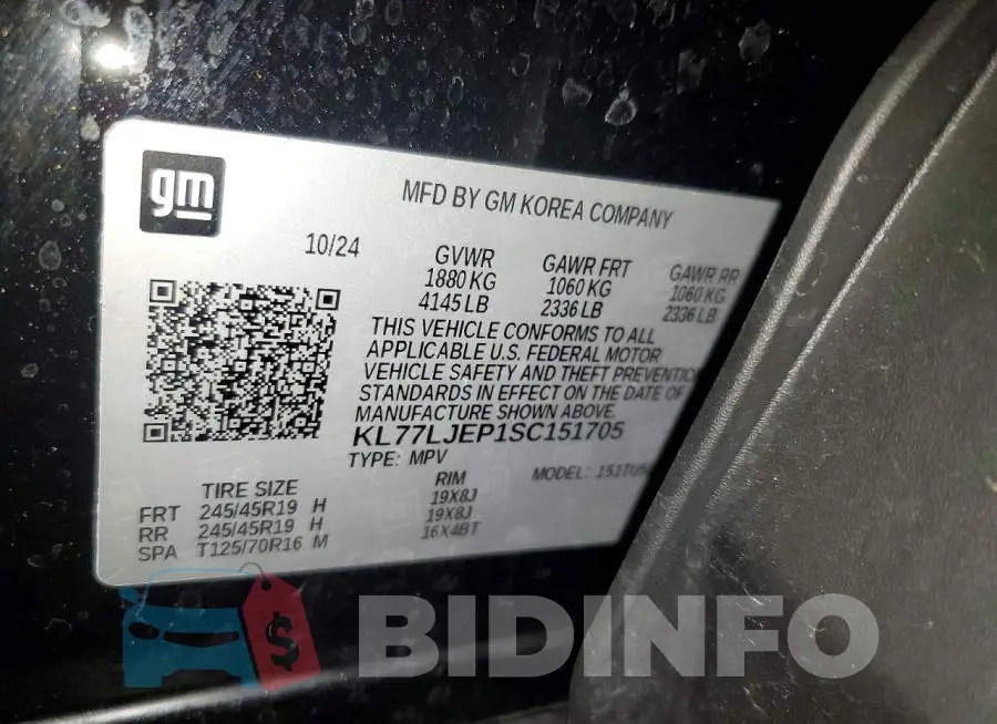 KL77LJEP1SC151705 Photo# 13
