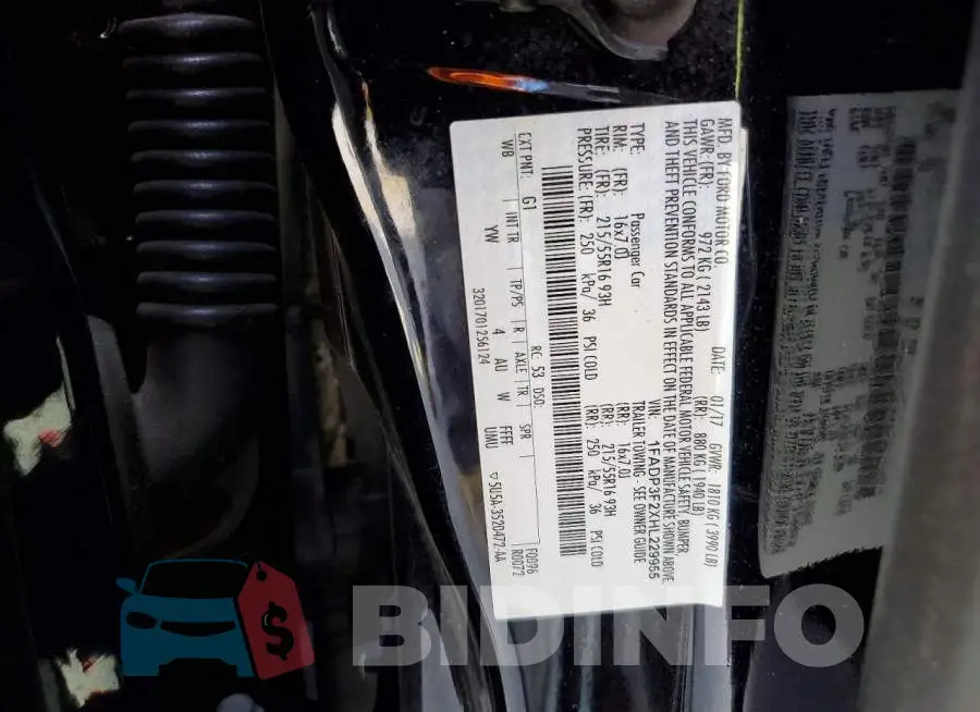 1FADP3F2XHL229955 Photo# 12