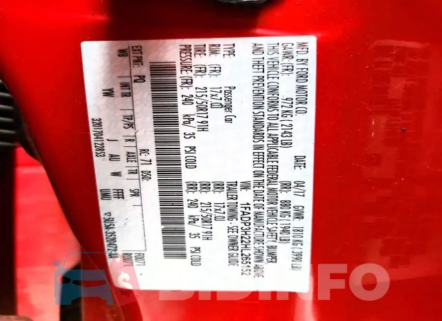 1FADP3H22HL265152 Photo# 12