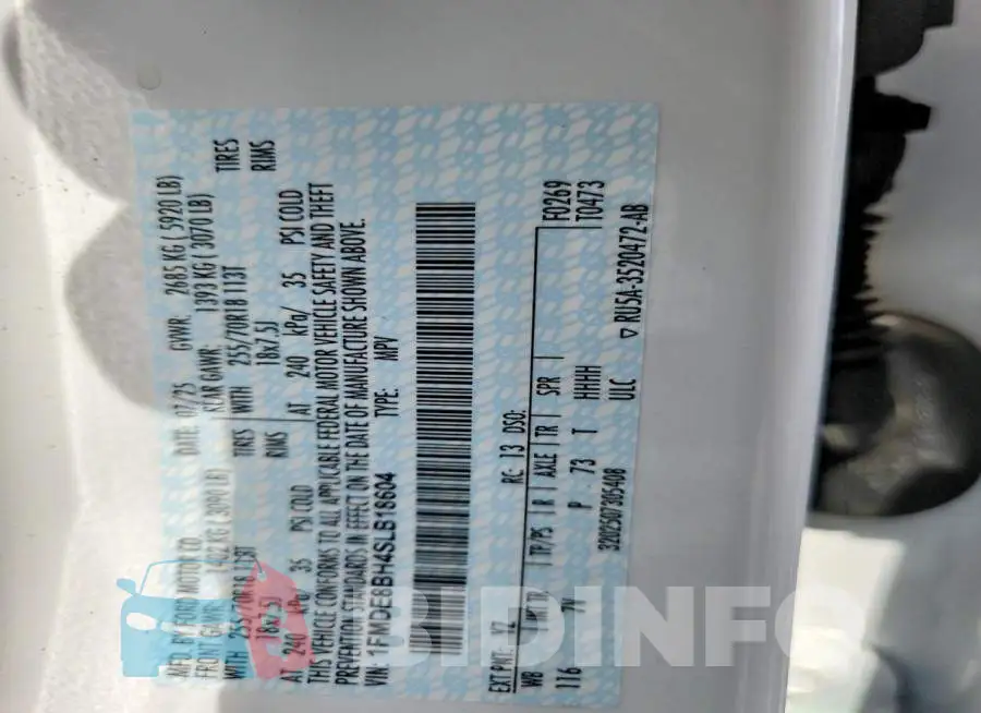 1FMDE8BH4SLB18604 Photo# 13