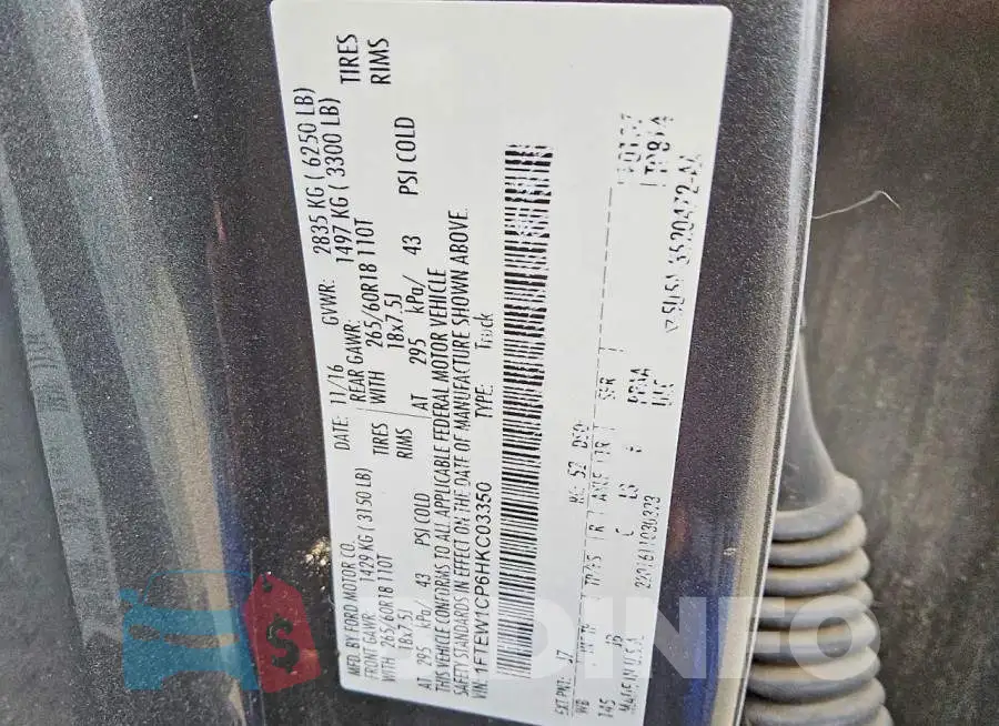 1FTEW1CP6HKC03350 Photo# 12