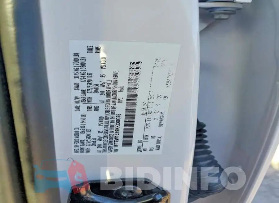 1FTEW1E49KKC60376 Photo# 12