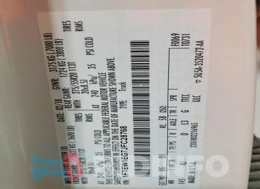 1FTEW1EG7JFC28768 Photo# 12