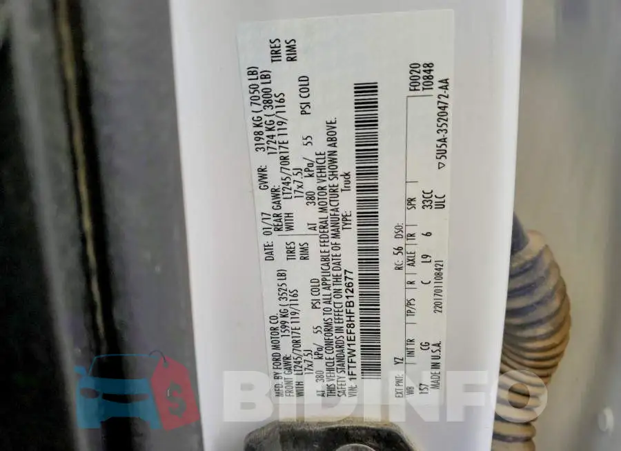 1FTFW1EF8HFB12677 Photo# 12
