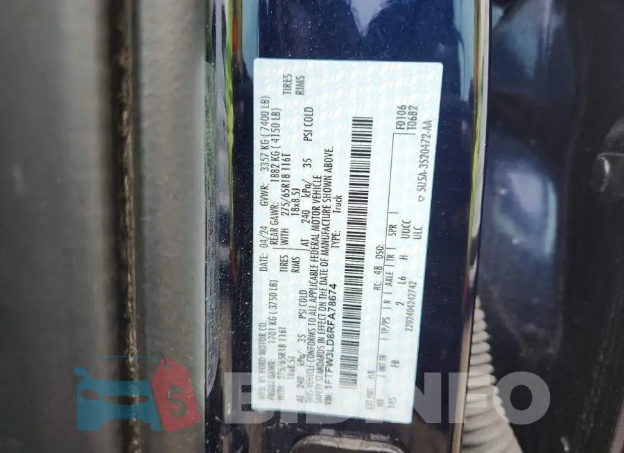 1FTFW3LD8RFA78674 Photo# 12