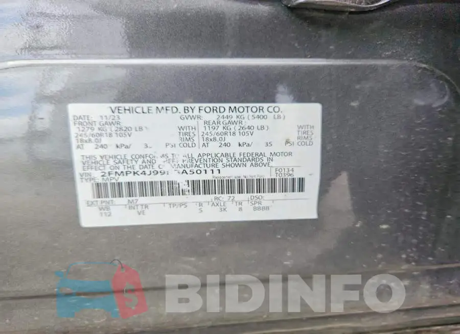 2FMPK4J99RBA50111 Photo# 14