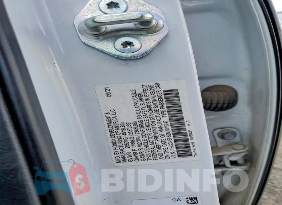1HGCV3F52MA015247 Photo# 12