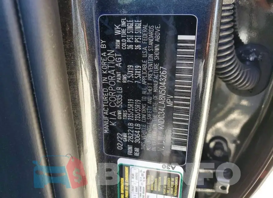 KNDC34LA8N5043267 Photo# 12