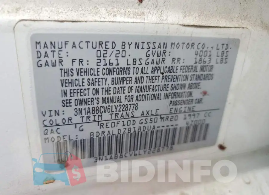 3N1AB8CV6LY228778 Photo# 12