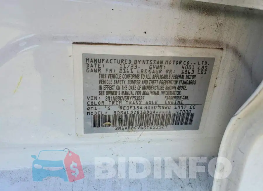 3N1AB8CV6RY253527 Photo# 13