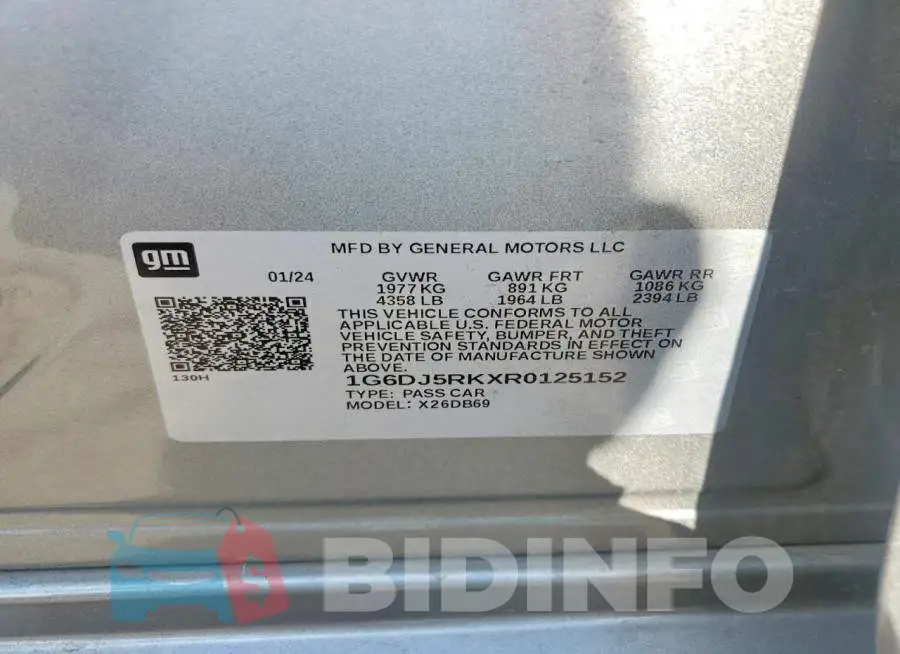 1G6DJ5RKXR0125152 Photo# 12